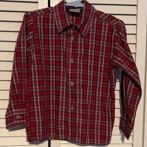 Great Guy 4T Plaid Red Kids Button Down Shirt